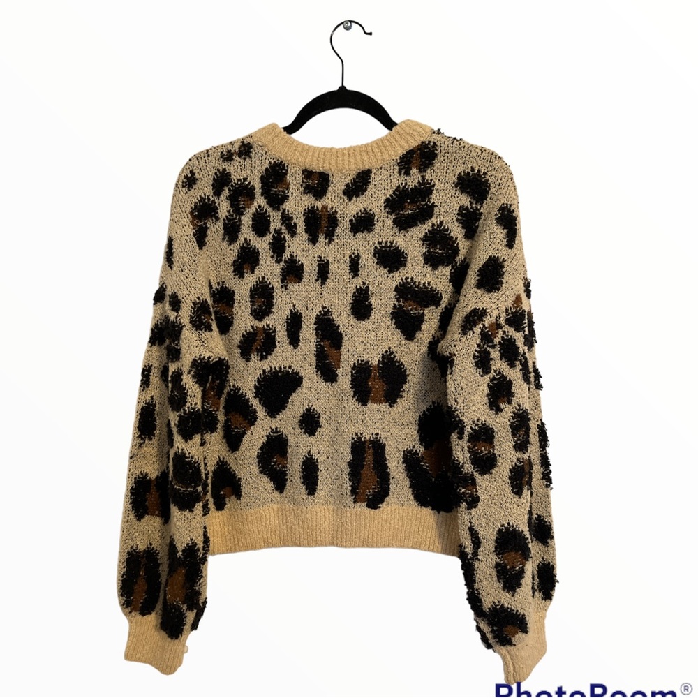 Bardot Slouch Knit Leopard Sweater - Picture 7 of 9